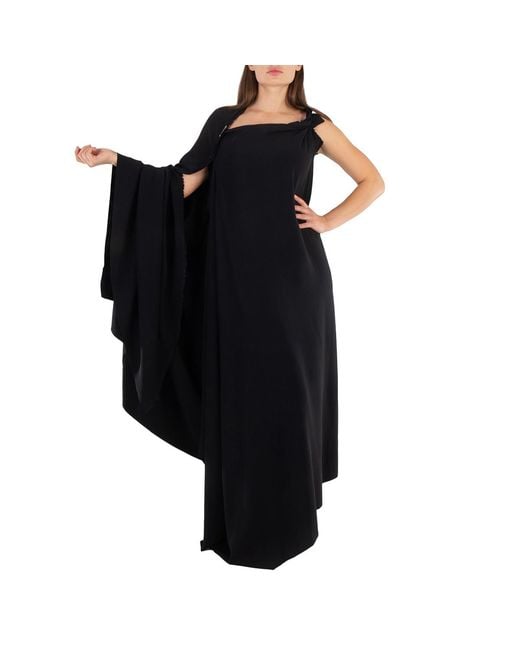 Balenciaga Black Ladies Draped Asymmetric Dress, Brand Size 36 (Us