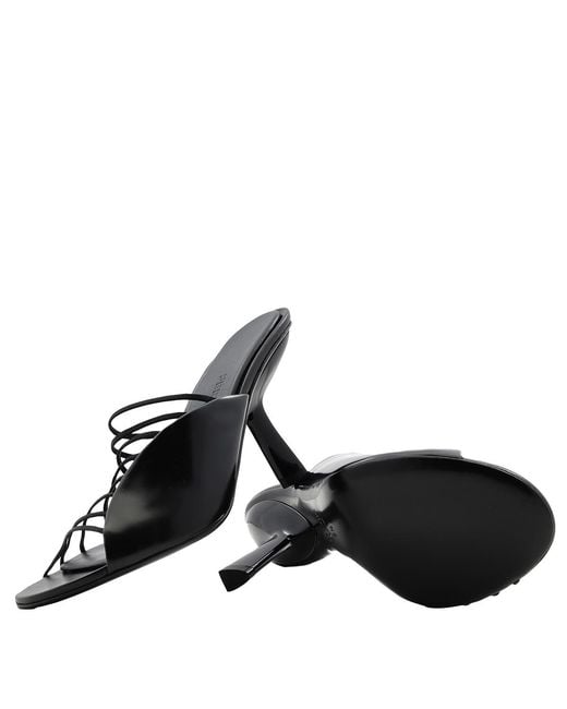 Ferragamo Black Ferragamo Leather Altaire 85 Sandals
