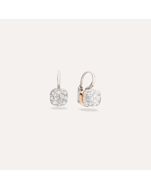Pomellato White Nudo Petit Earrings