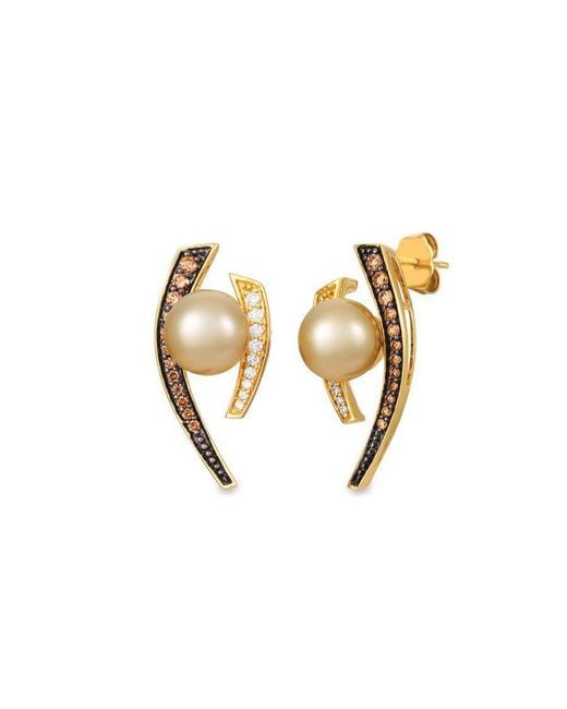 Le Vian Metallic Ladies Wisdom Pearls Fashion Earrings