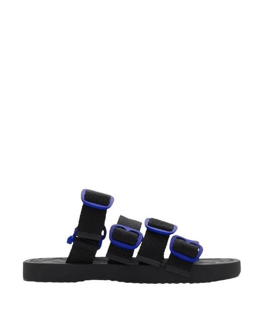 Burberry Blue Nylon Strap Sandals, Brand Size 43 Us for men