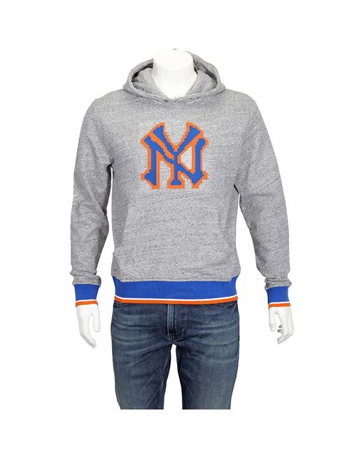 Mostly Heard Rarely Seen Gray Ny Yankees Print Hoodie for men