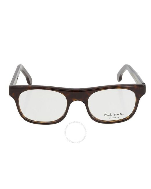 Paul Smith Brown Bernard Demo Square Eyeglasses Psop019v1 002 50 for men