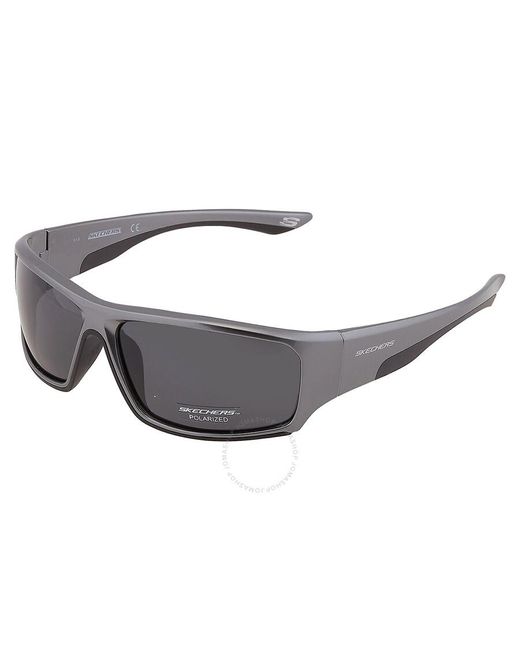 Skechers Gray Polarized Smoke Sunglasses Se5150 20d 64 for men