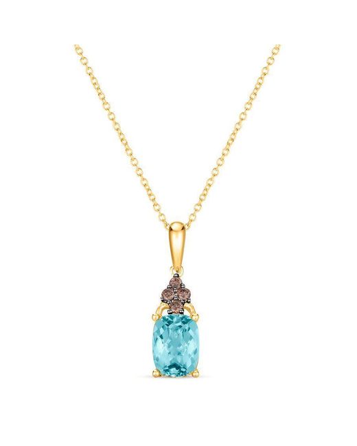 Le Vian Metallic Ladies Sea Aquamarine Necklaces Set