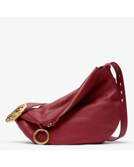 Burberry Red Ruby Medium Knight Bag