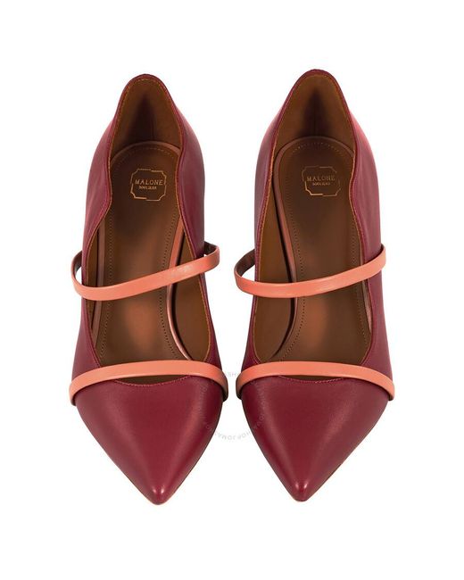 Malone Souliers Red Maureen 70mm Pumps
