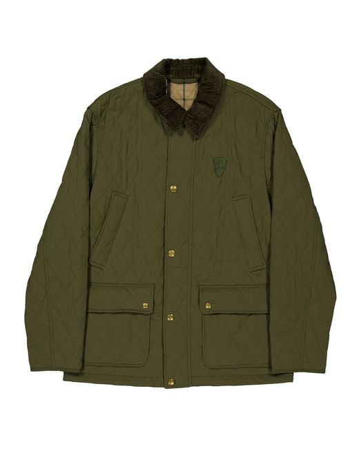 Burberry Green Quilted Nylon Barn Jacket for men