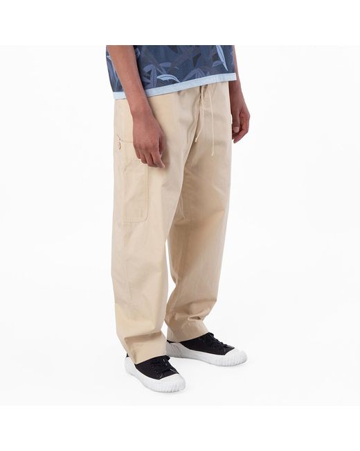 KENZO Natural Elasticated Waistband Cargo Pants for men