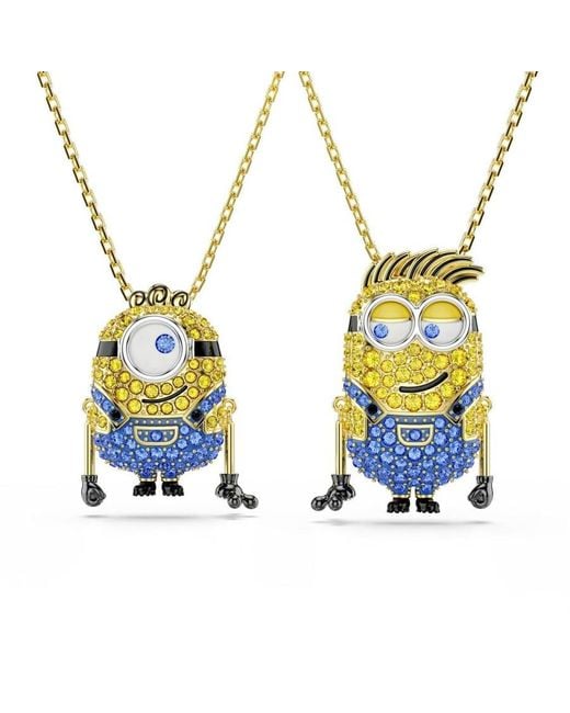 Swarovski White James & Henry Minions Necklace Set