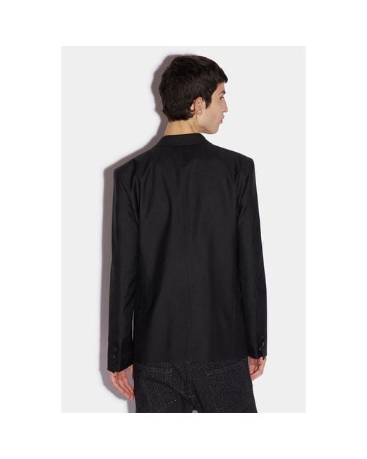 DSquared² Black Tailored Jacket With Embellishment for men