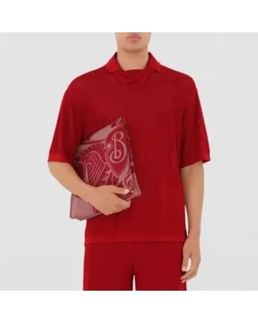 Burberry Ekd Embroidered Canvas Pouch for men
