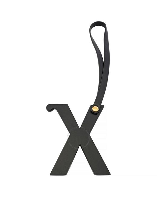 Burberry Black Letter X Stud Leather Charm