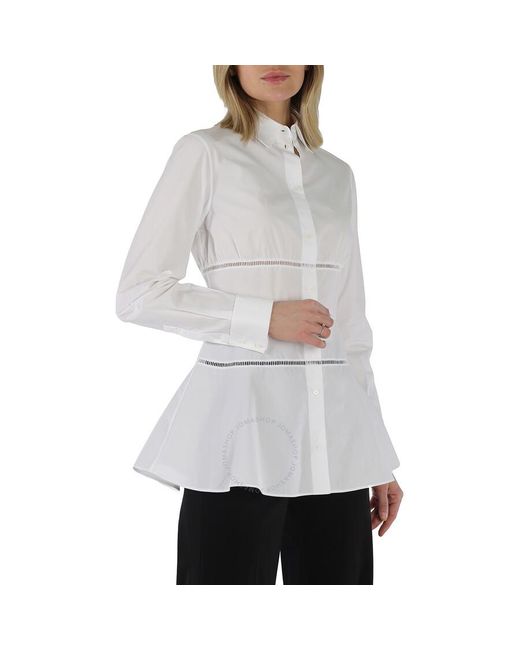 Alaïa White Japanese Poplin Corset Shirt