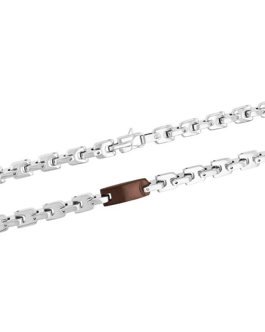 Robert Alton Metallic Finish Stainless Steel Chain for men