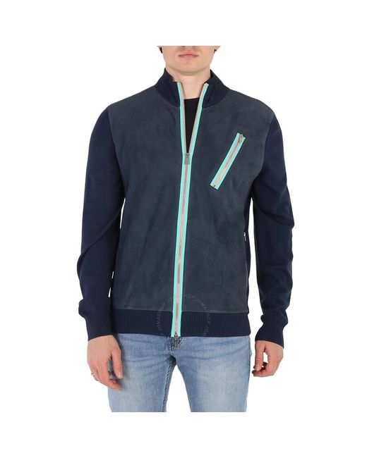 Hermès Blue Sport Wool Zip Sweater Jacket for men
