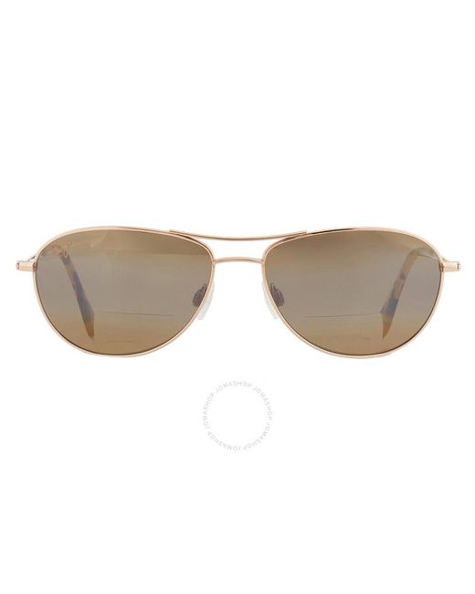 Maui Jim Gray Baby Beach Reader Hcl Bronze +1.50 Pilot Sunglasses H245-1615 56