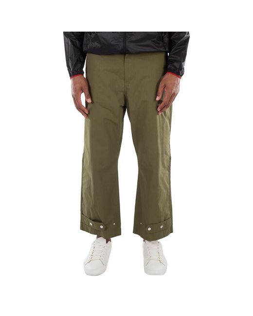 Moncler Green Technical Utility Pants for men