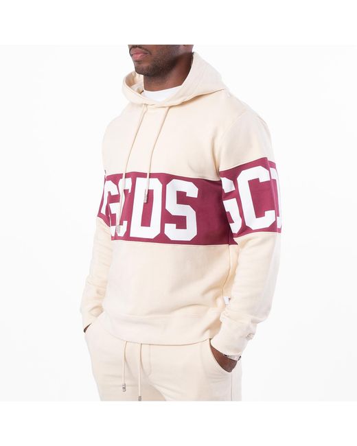 Gcds Pink Logo Band Sweatshirt for men