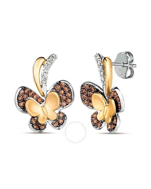 Le Vian Metallic Butterfly Away Earrings Set