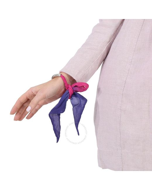 Isabel Marant Purple Fuchsia/silver Metal Poloma Bracelet