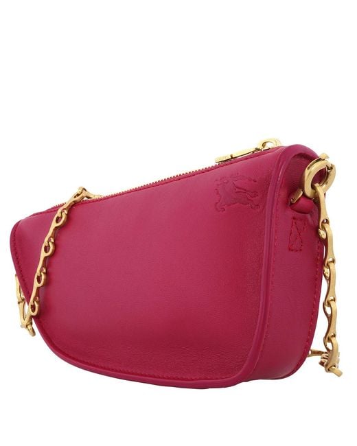 Burberry Purple Micro Shield Nappa Leather Sling Bag