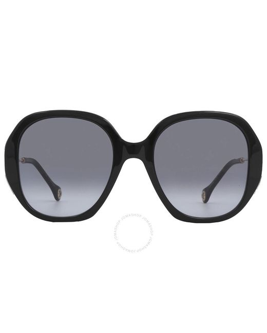 Carolina Herrera Black Grey Gradient Butterfly Sunglasses Ch 0019/s 0807/9o 54