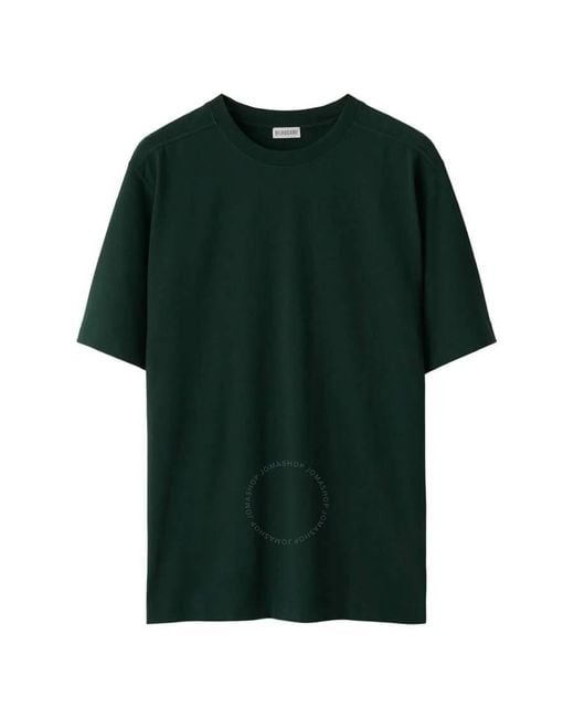 Burberry Green Ekd Short-Sleeve Cotton T Shirt for men