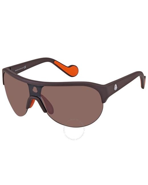 Moncler Brown Mirrored Roviex Sport Sunglasses Ml0049 49l 00