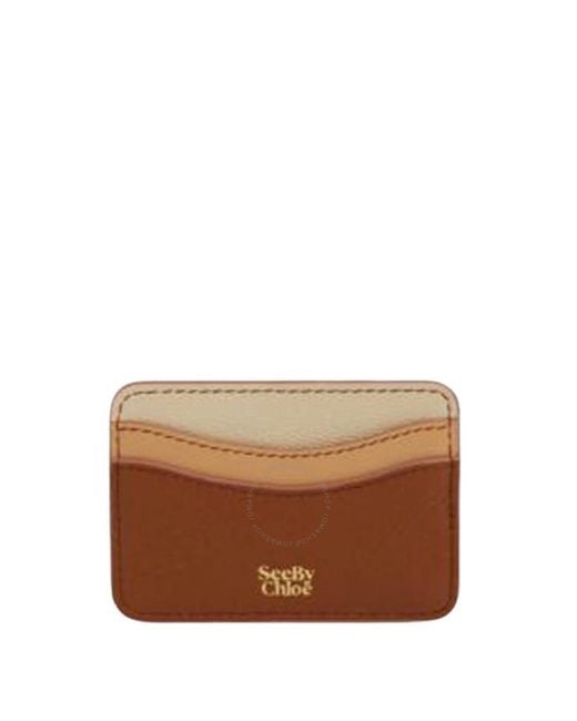 See By Chloé Brown Layers Card Holder