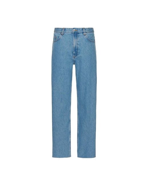 A.P.C. Blue A. P.C. Raw Edge Relaxed Jeans for men