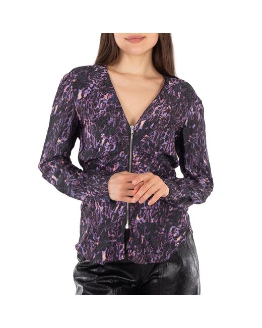 Isabel Marant Purple Marjorie Blouse