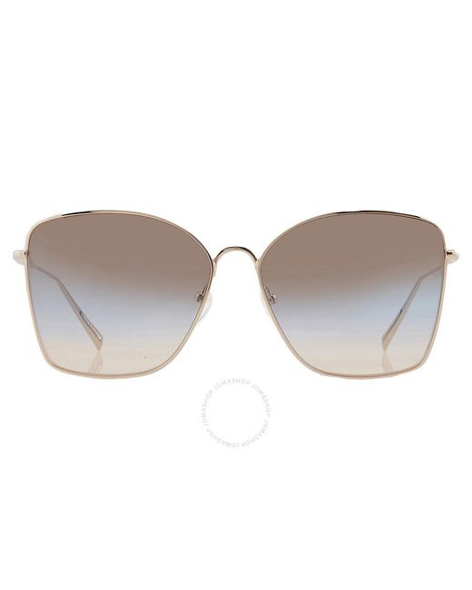 Longchamp Gray Blue Grey Gradient1 Butterfly Sunglasses Lo117s 714 60