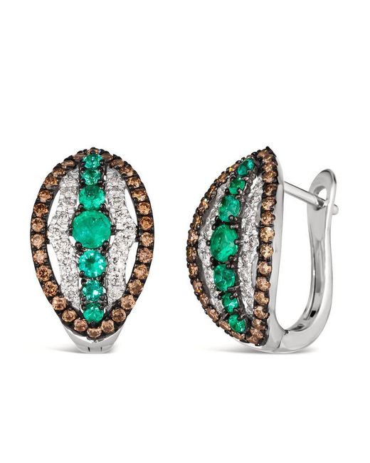 Le Vian Green Ladies Precious Band Drop Earrings Set