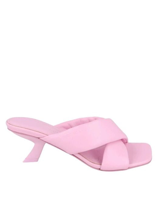 Ferragamo Pink Aldura 55 Crossover-Strap Sandals for men