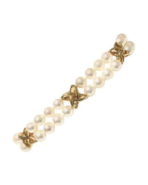 Mikimoto Metallic White South Sea Pearl Gold Bracelet
