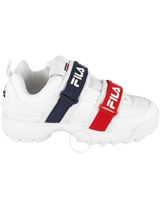 Fila Blue Disruptor Double Strap Low-top Sneakers