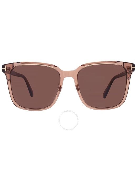 Tom Ford Black Square Sunglasses Ft0891-k 45e 59 for men