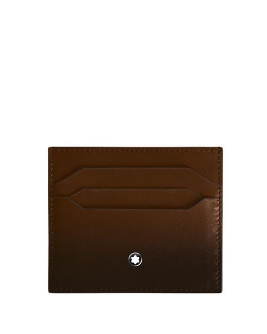 Montblanc Brown Meisterstuck 6Cc Leather Card Holder