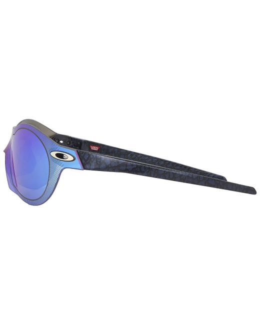Oakley Blue Resubzero Prizm Sapphire Shield Sunglasses Oo9098 909803 48
