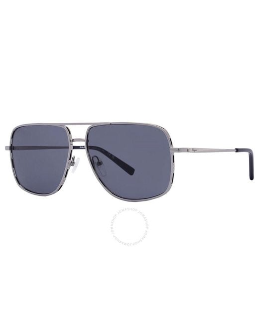 Ferragamo Black Navigator Sunglasses Sf278s 032 60 for men