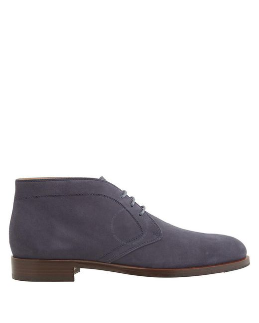 Tod's Blue Suede Lace-up Derby Shoes for men