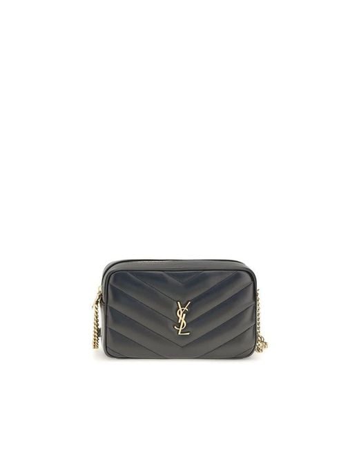 Saint Laurent Gray Loulou Crossbody Bag