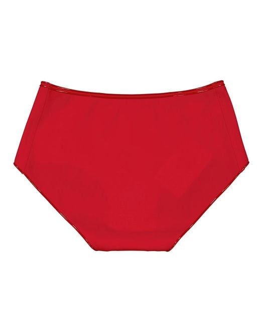 Wolford Red Ladies Lipstick Stretchy Swim Line Swimpanty