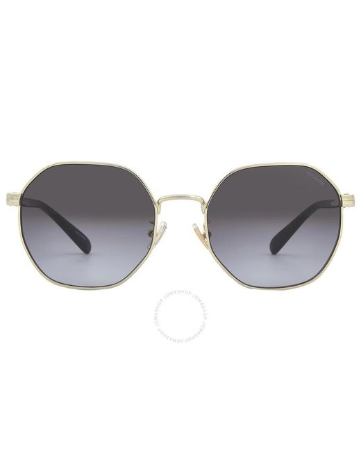 COACH Gray Grey Gradient Oval Sunglasses Hc7147 90058g 56