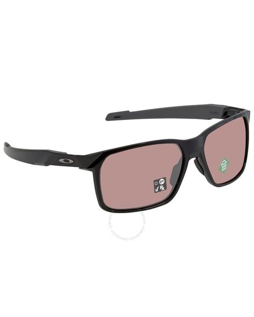 Oakley Brown Portal X Prizm Dark Golf Rectangular Sunglasses Oo9460 946002 59 for men
