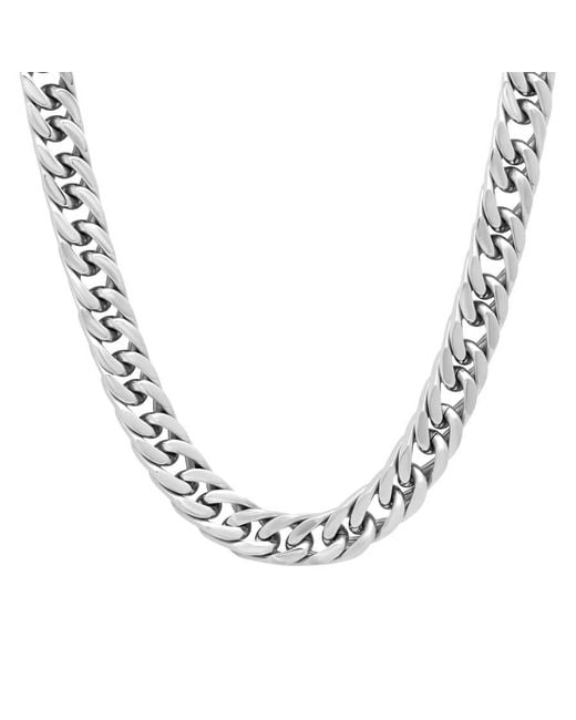 Robert Alton Metallic Stainless Steel Curb Chain for men