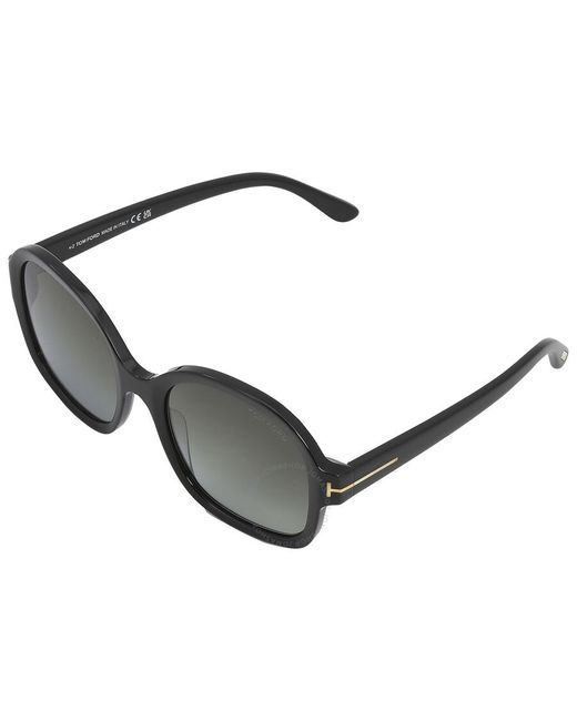 Tom Ford Gray Hanley Smoke Gradient Square Sunglasses Ft1034 01b 57