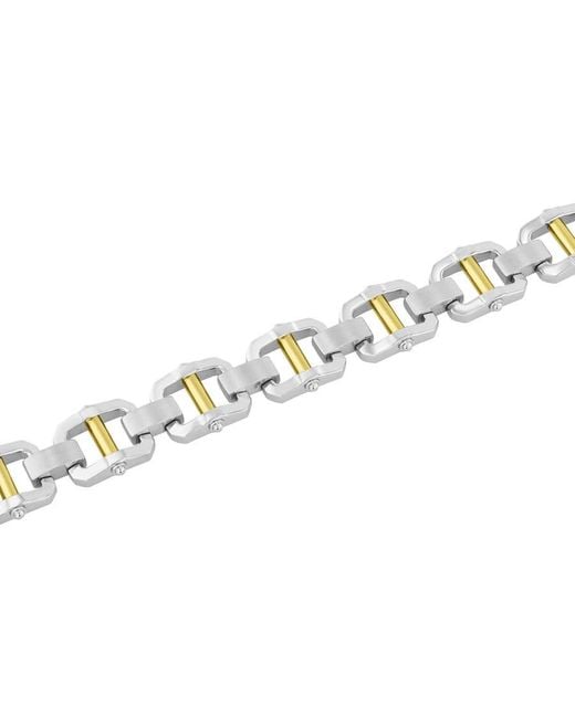 Robert Alton Metallic Stainless Steel With Finish Bracelet for men