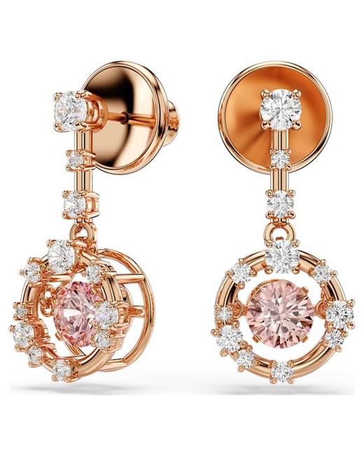 Swarovski Metallic Constella Dancing Stone Drop Earrings